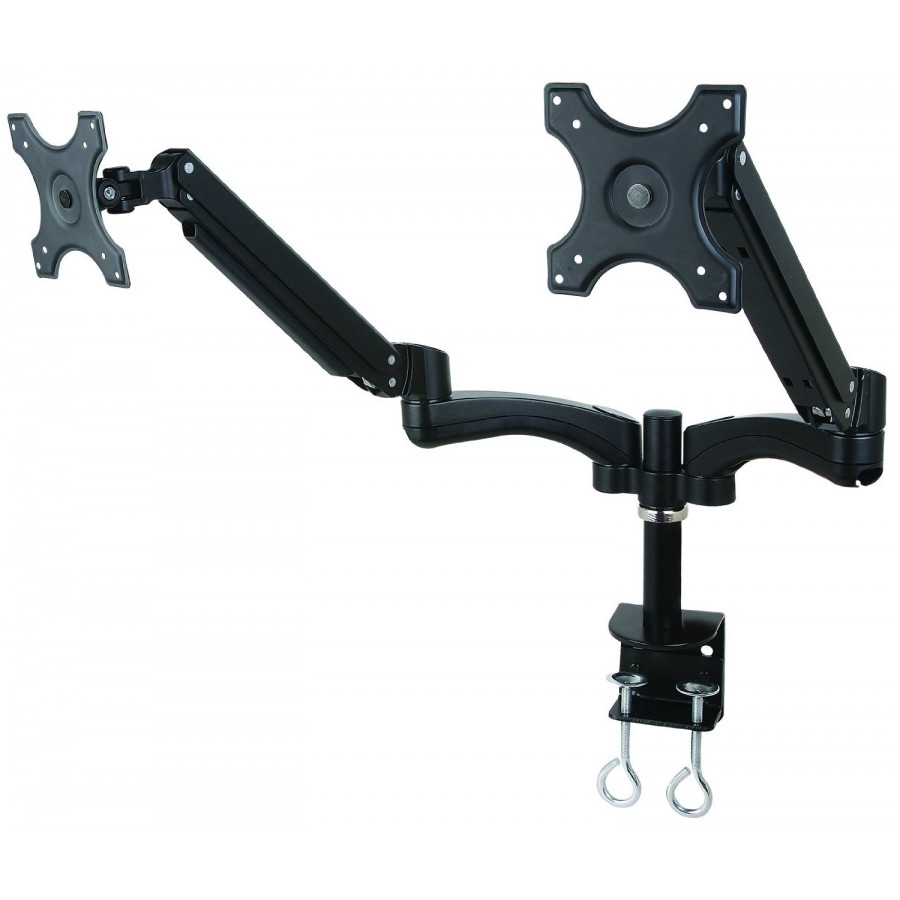 Dual Monitor Arm For Screens 15" - 27"