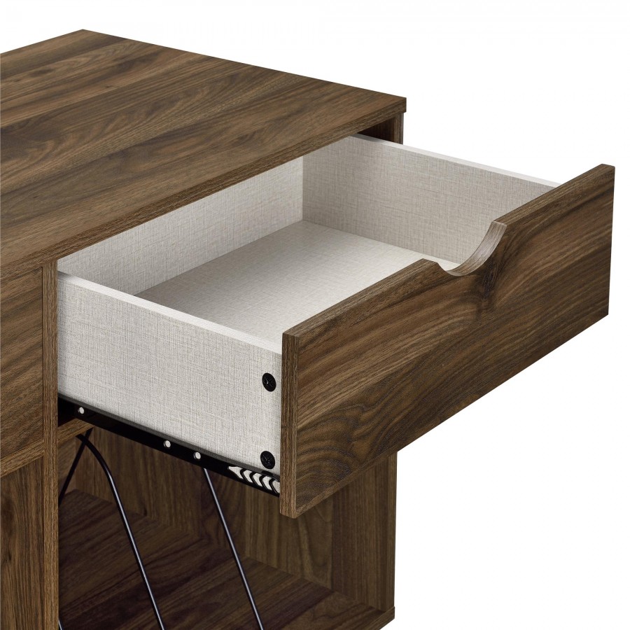 Novogratz Concord Turntable Stand With Drawers