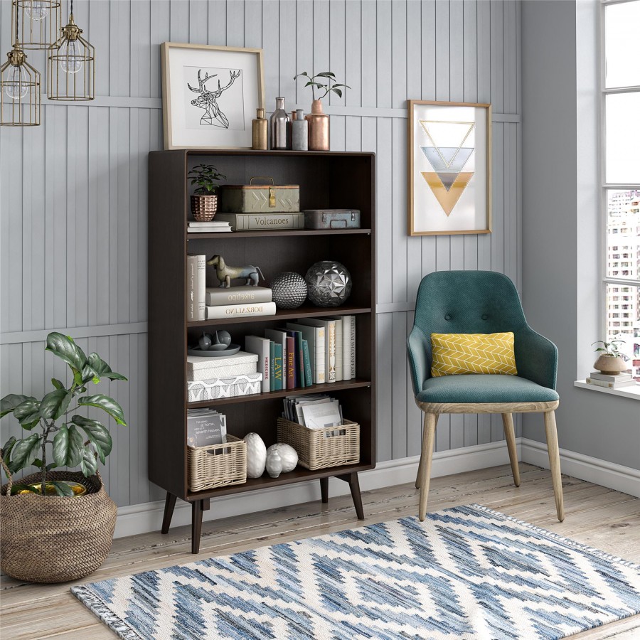 Novogratz Brittany  Walnut Bookcase