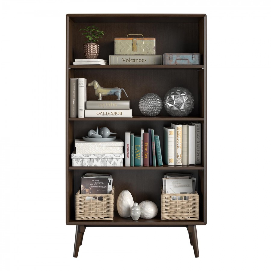 Novogratz Brittany  Walnut Bookcase