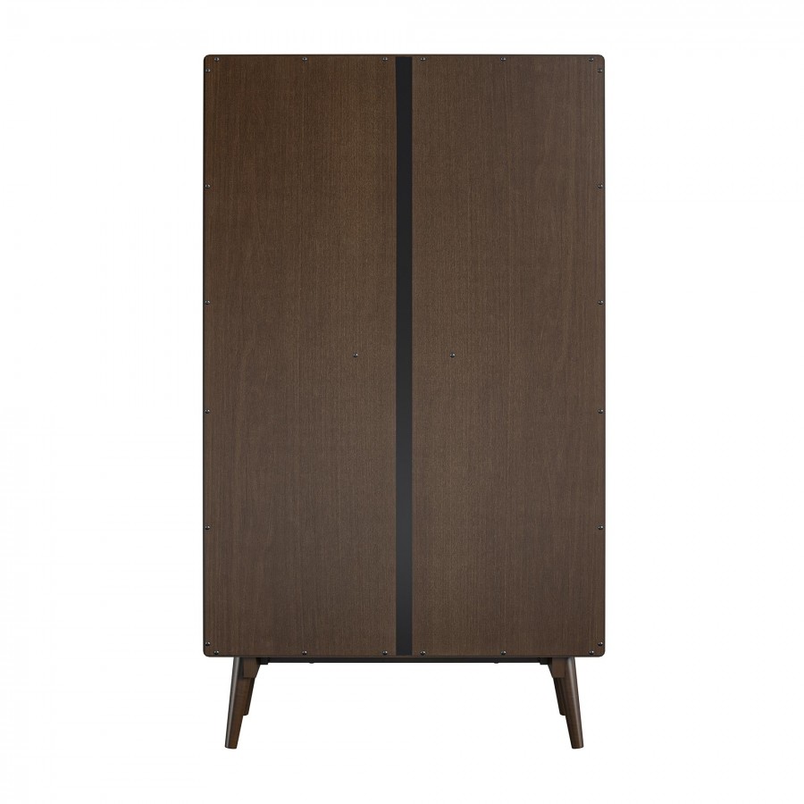 Novogratz Brittany  Walnut Bookcase