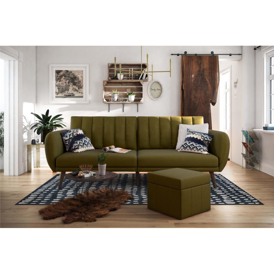 Novogratz Brittany Linen Futon