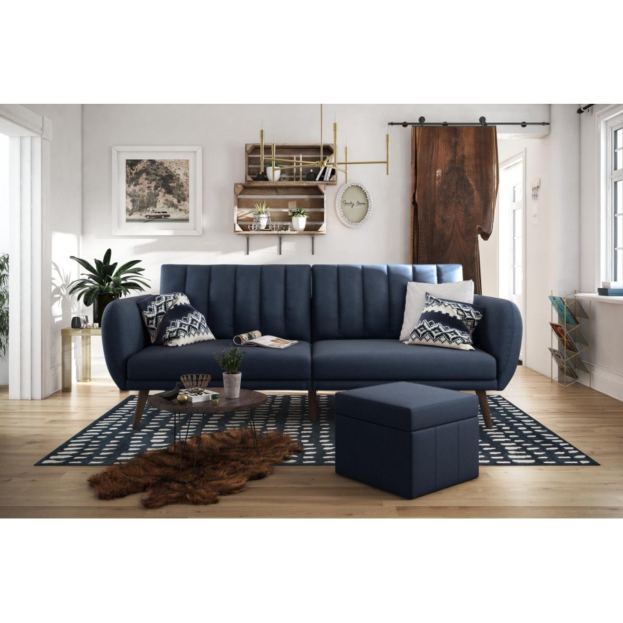 Novogratz Brittany Linen Futon