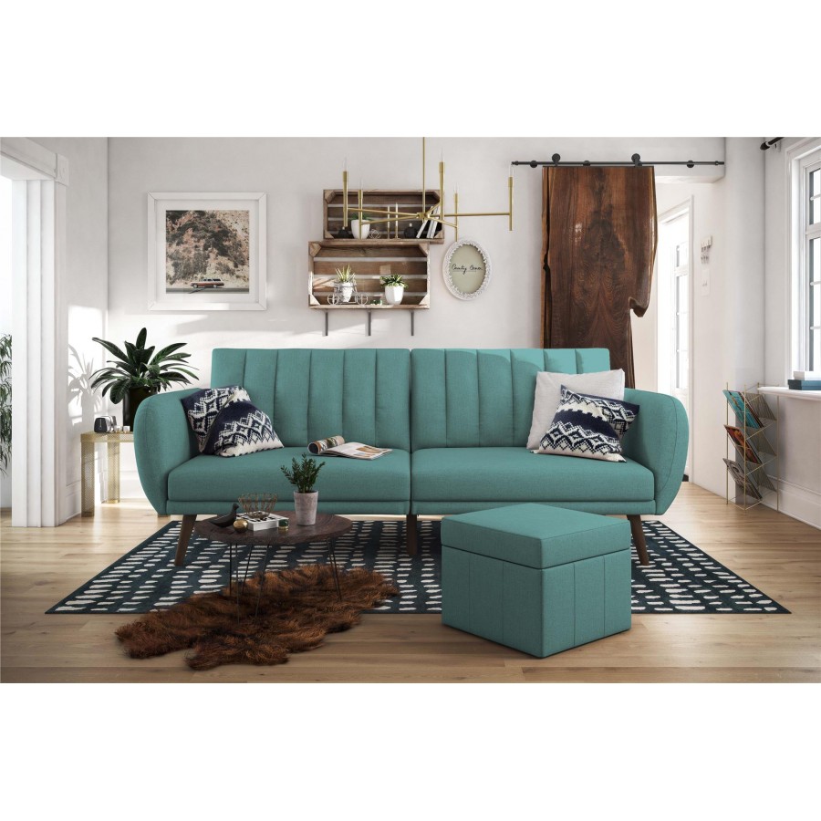 Novogratz Brittany Linen Futon