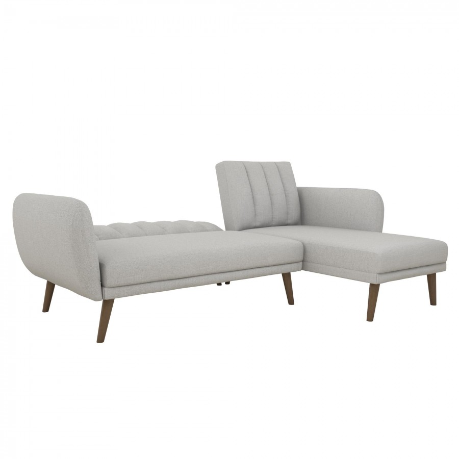 Novogratz Brittany Sectional Futon Sofa