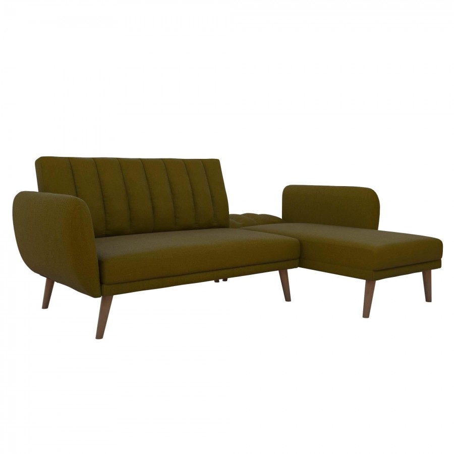 Novogratz Brittany Sectional Futon Sofa