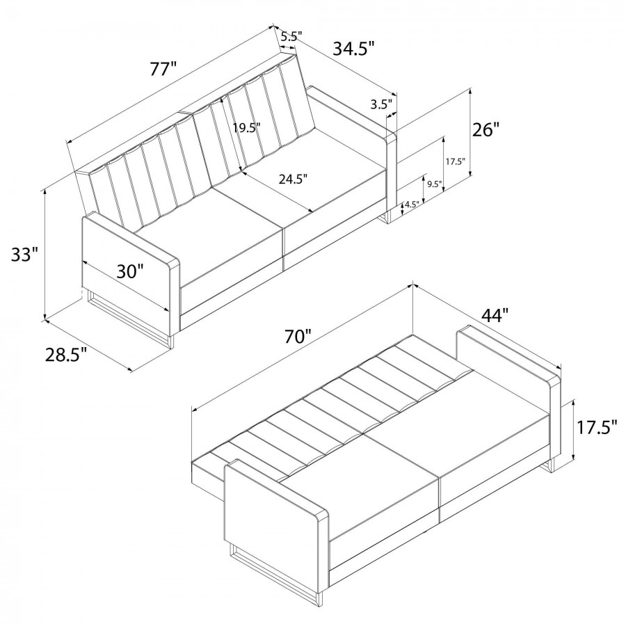 Novogratz Skylar Sofa Bed