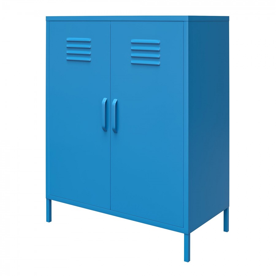 Novogratz Metal Cupboard with Shelves