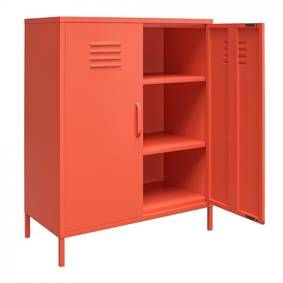 Novogratz Metal Cupboard with Shelves