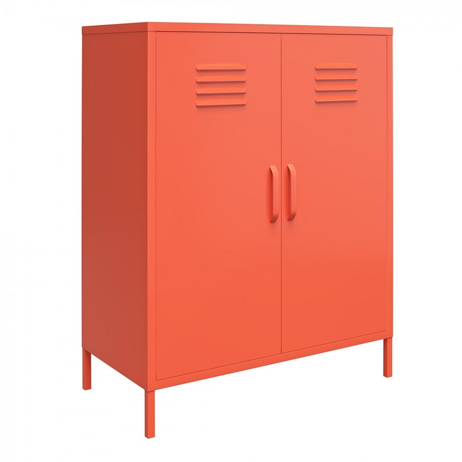 Novogratz Metal Cupboard with Shelves