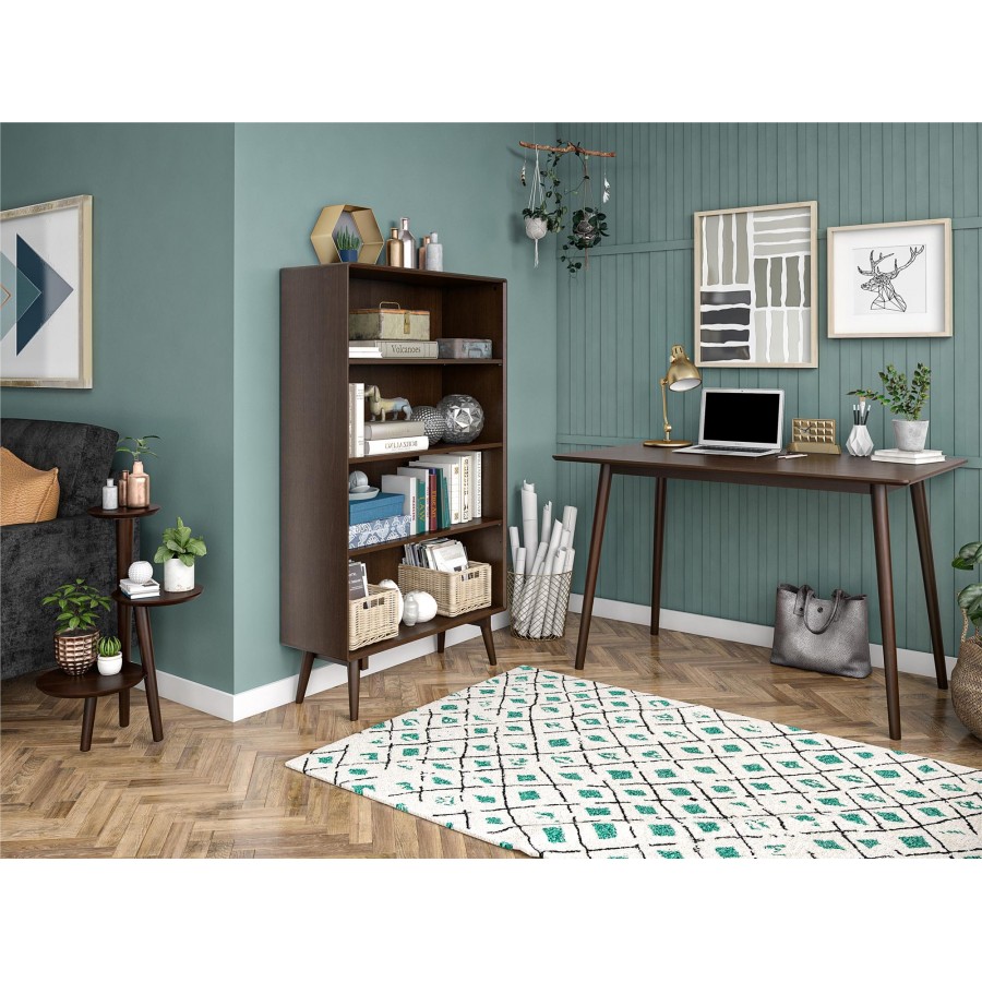 Novogratz Brittany Walnut Home Office Desk