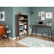 Novogratz Brittany Walnut Home Office Desk