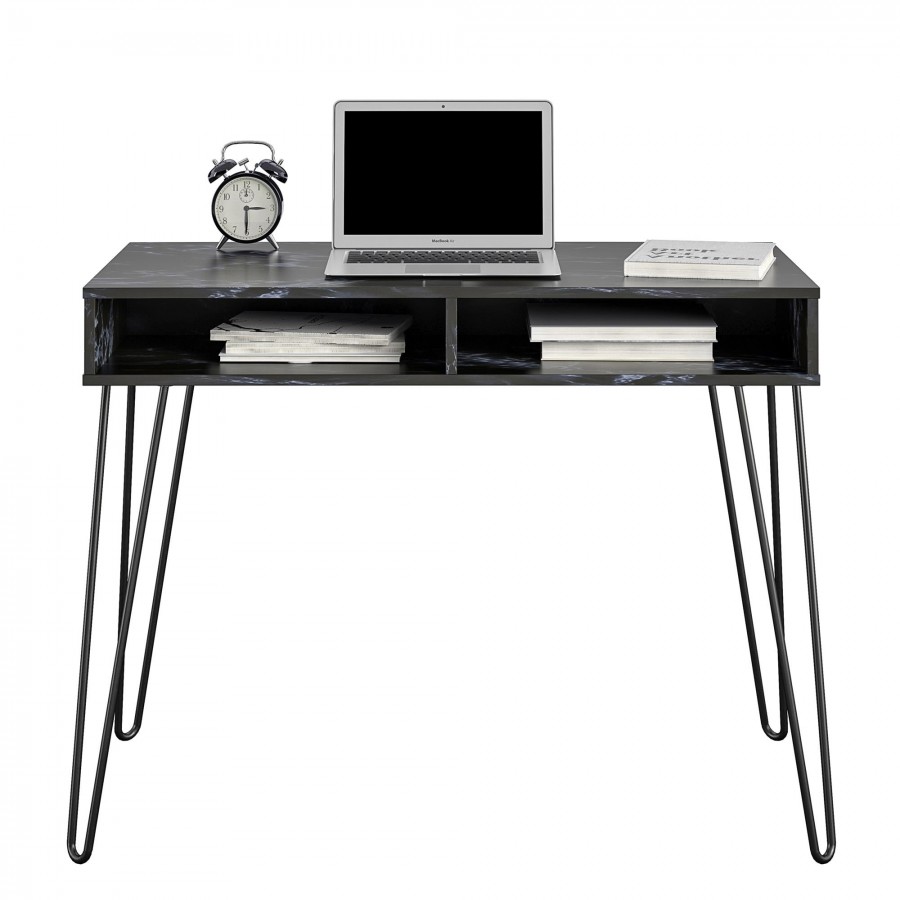 Novogratz Marble Effect Athena Desk With Storage