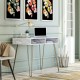 Novogratz Marble Effect Athena Desk With Storage