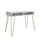 Novogratz Marble Effect Athena Desk With Storage