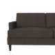 Asher Contemporary Double Seater Linen Sofa