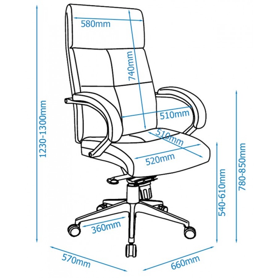 Bedford Designer Grey Fabric Office Chair