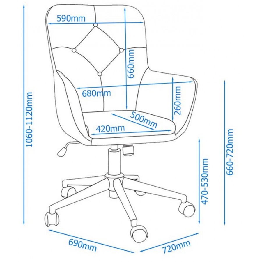 Benjamin Grey Fabric Executive Chair