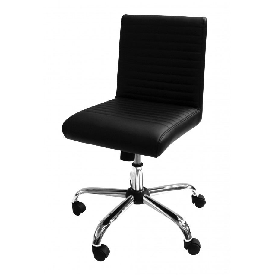 Lane Black Designer Faux Leather Operator Chair