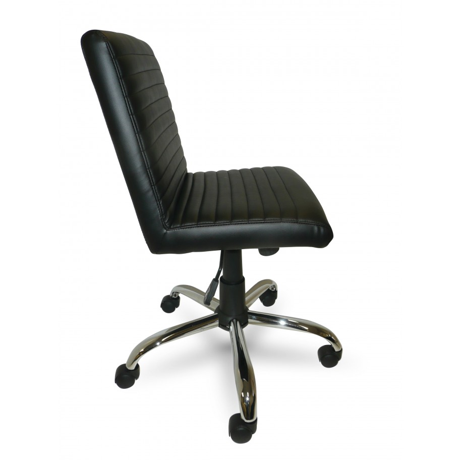 Lane Black Designer Faux Leather Operator Chair