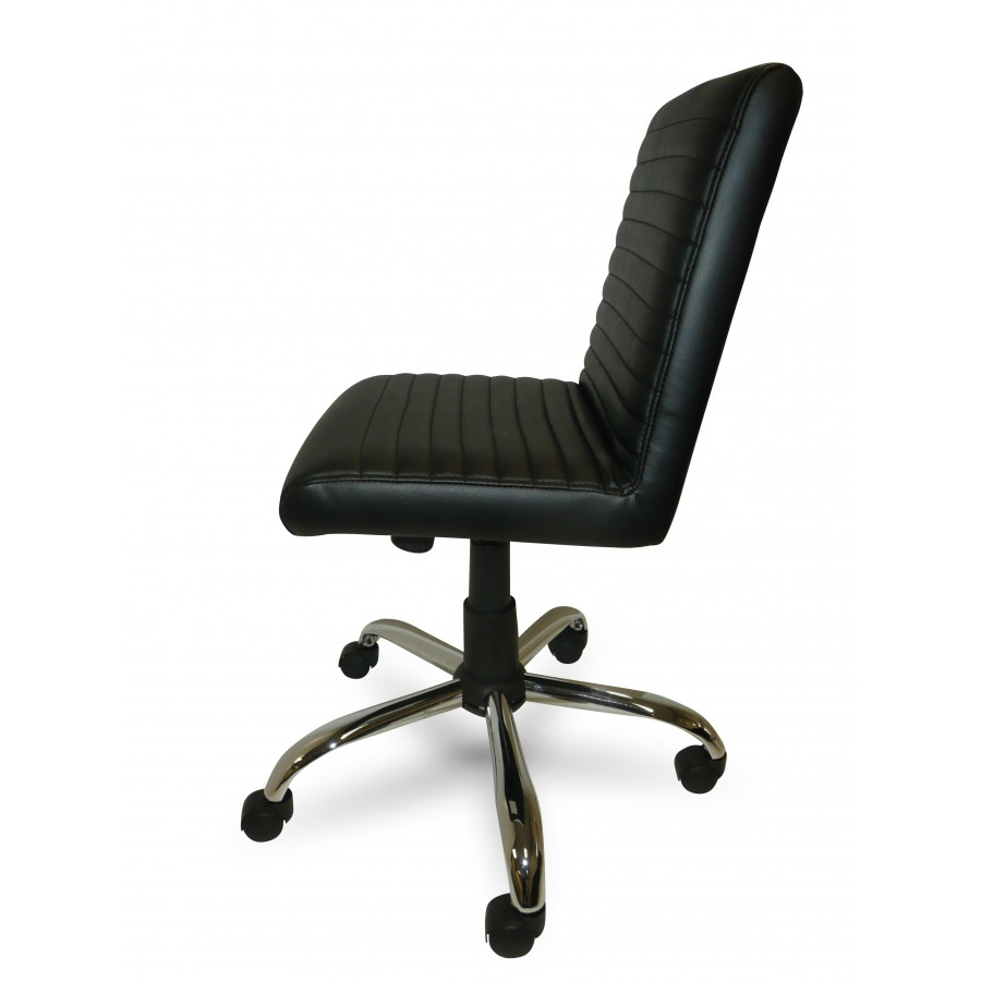 Lane Black Leather Operator Chair