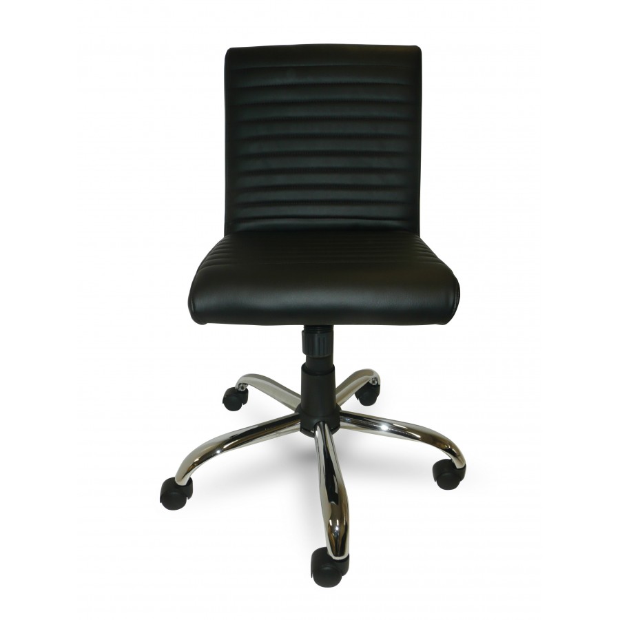 Lane Black Leather Operator Chair