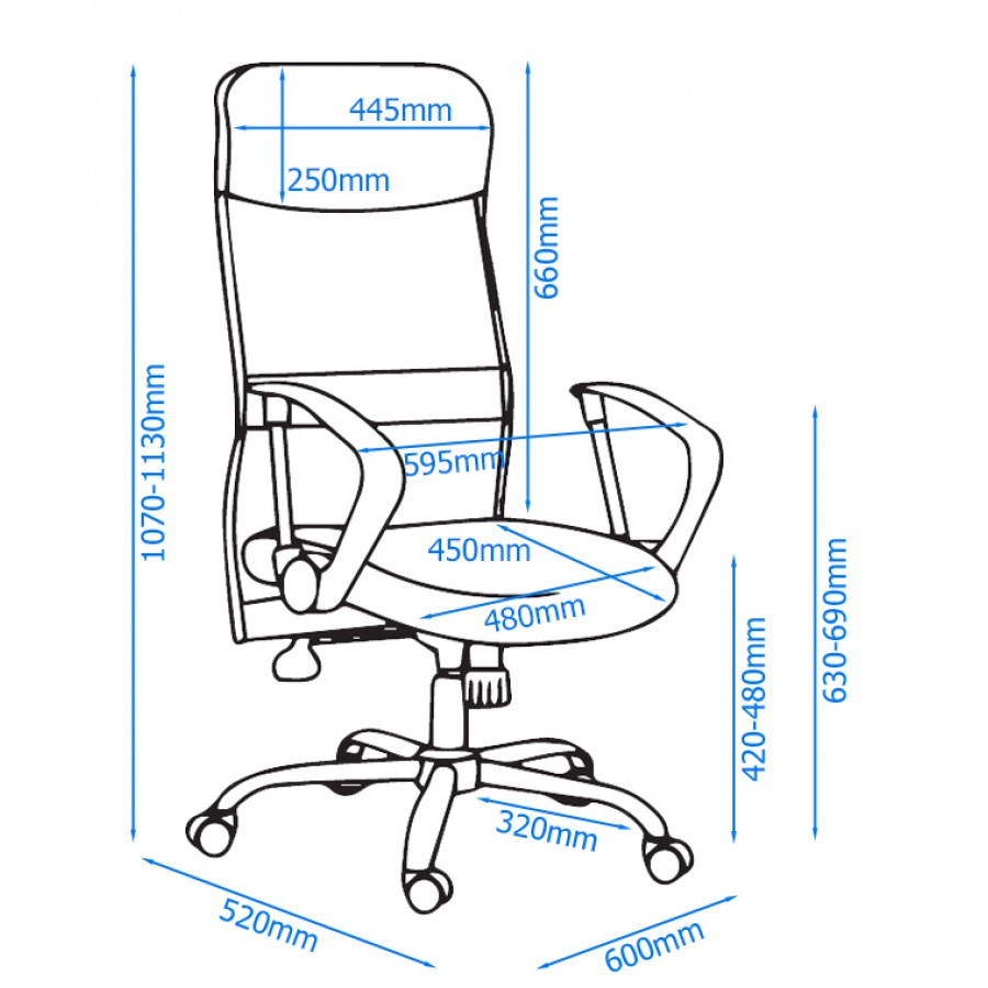 Orlando High Back Mesh Office Chair