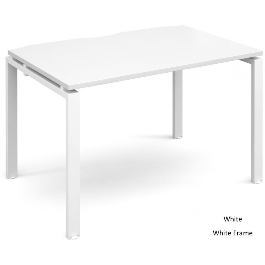 Adapt 800mm Deep White Bench Desk Desks In Bedfordshire