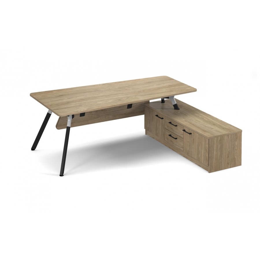 Anson Executive A-frame Desk with Return Storage