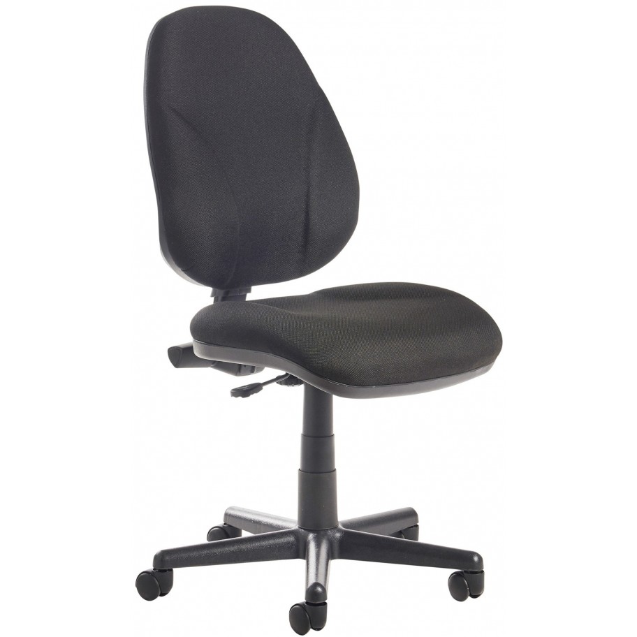 Blue Bilbao high Back Operators Chair with lumbar