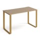 Cairo Straight Desk with Brass Sleigh Frames