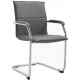 Higham Leather Cantilever Stackable Chair