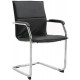 Higham Leather Cantilever Stackable Chair