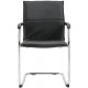 Higham Leather Cantilever Stackable Chair