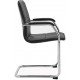 Higham Leather Cantilever Stackable Chair