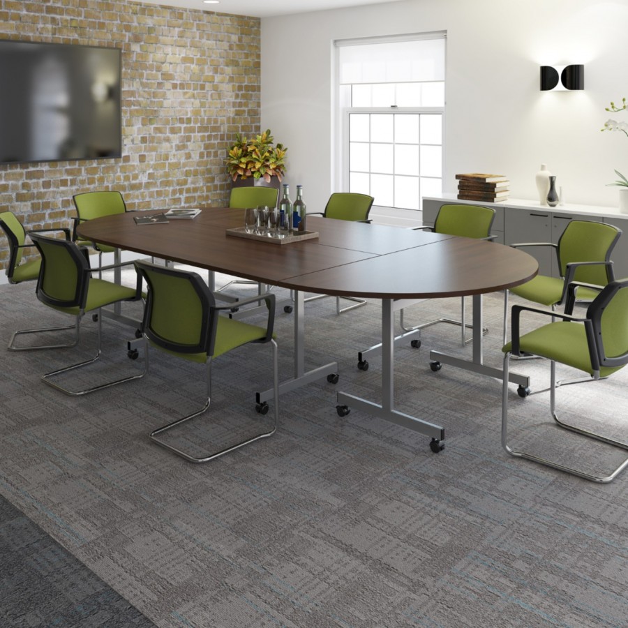 Semi-Circular Fliptop Meeting Room Table