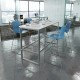 Harmony High Stool With Chrome Sled Frame