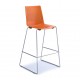 Harmony High Stool With Chrome Sled Frame