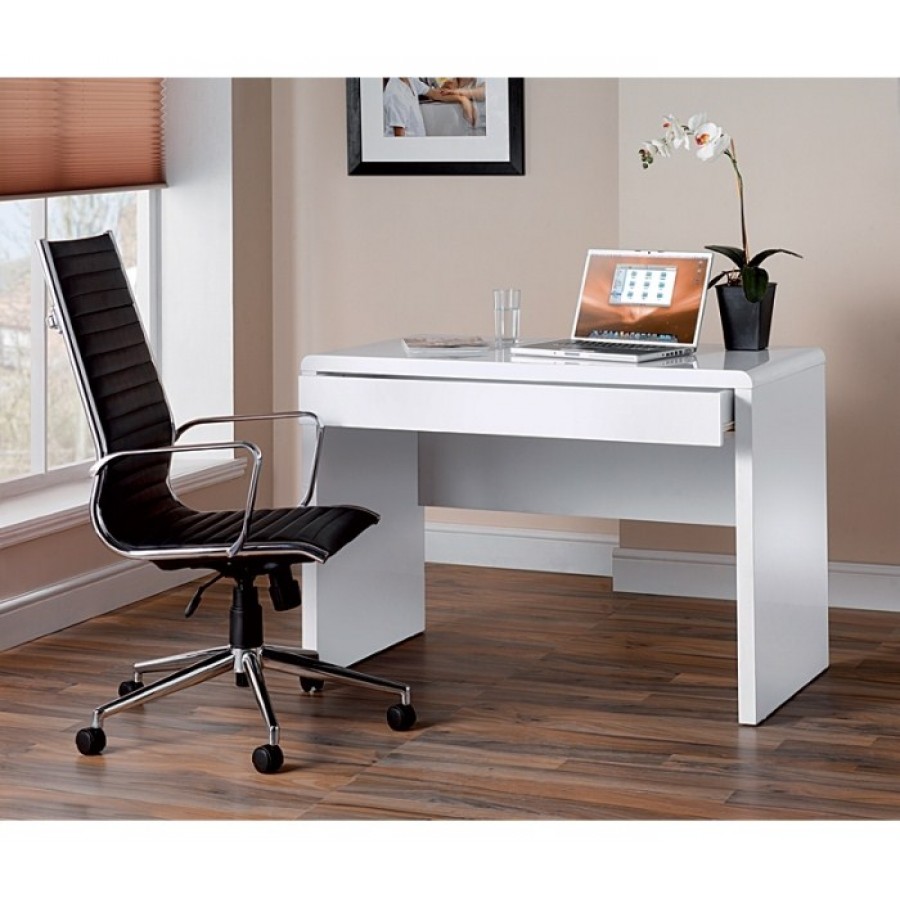 Luxor High Gloss White Workstation