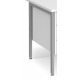 Maestro H Frame Straight Office Desk with Fixed Pedestal 