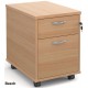 Infinite 2 Drawer Under Desk Mobile Pedestal