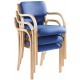 Prague Wood Frame Reception Chair