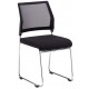 Quavo Mesh Skid Frame Stacking Visitor Chair