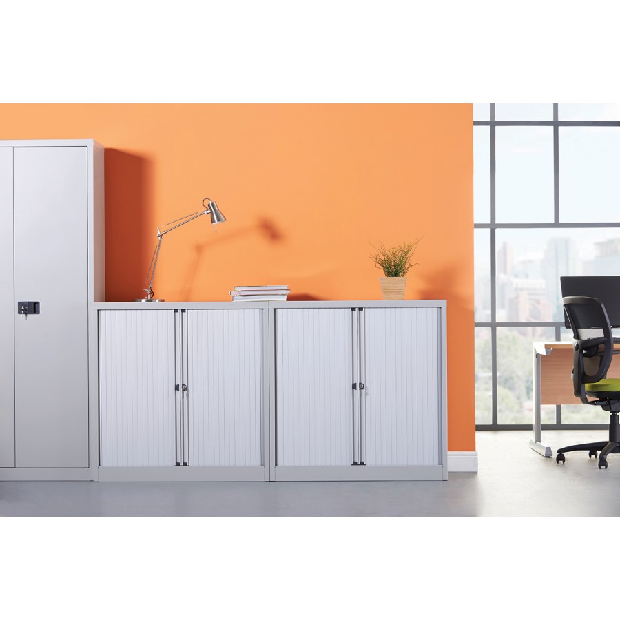 Bisley Lockable Steel Storage Tambour Unit