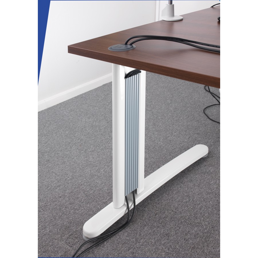 TR10 Cable Managed Wave Office Desk