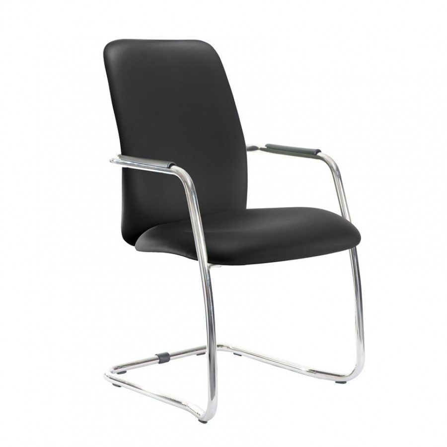 Tuba High Back Cantilever Fabric Visitor Chair