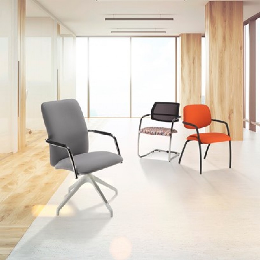 Tuba Mesh Back Cantilever Visitor Chair