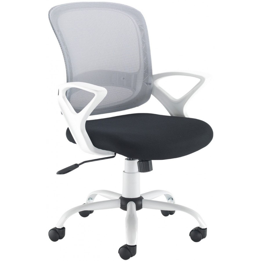 Tyler Mesh Back White Frame Operator Chair 