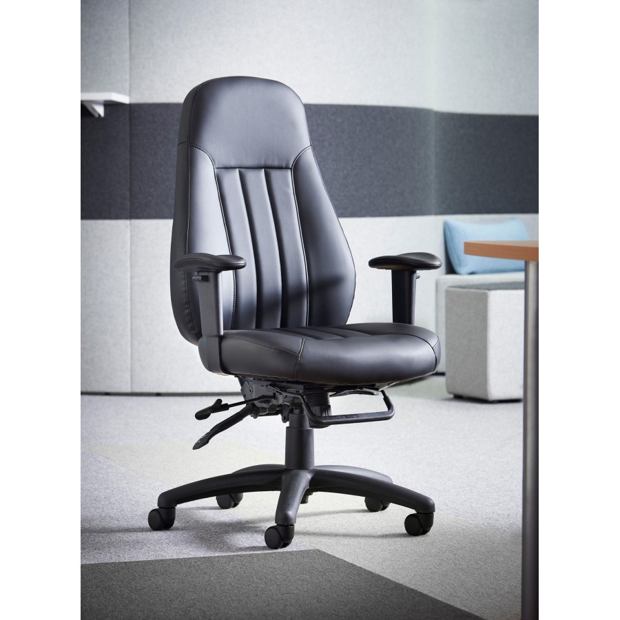 Zuni High Back 24 Hour Ergonomic Leather Office Chair