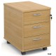 Infinite 3 Drawer Under Desk Mobile Pedestal